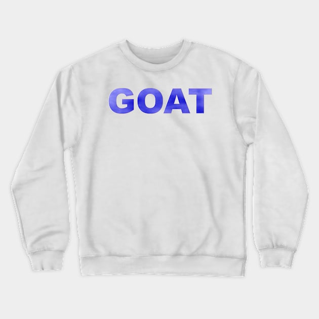 GOAT in Blue Crewneck Sweatshirt by m2inspiration